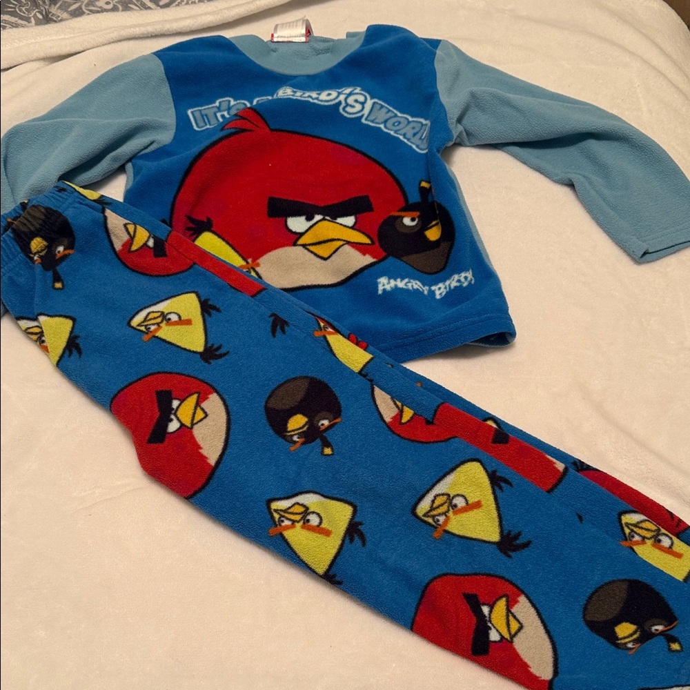 Angry Birds Blue and Red Kids Pajama Set